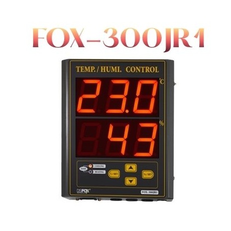 Bộ điều khiển nhiệt độ độ ẩm FOX-300JR1 với m&agrave;n h&igrave;nh FND