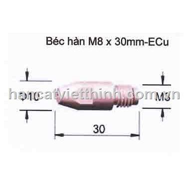 Béc hàn M8*30