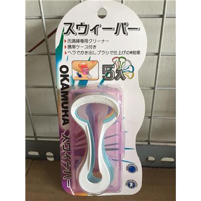 Bộ 5 Cây Cạo Lưỡi Okamura Cho Bé Và Cả Gia Đình - Kèm Hộp Đựng Tiện Lợi