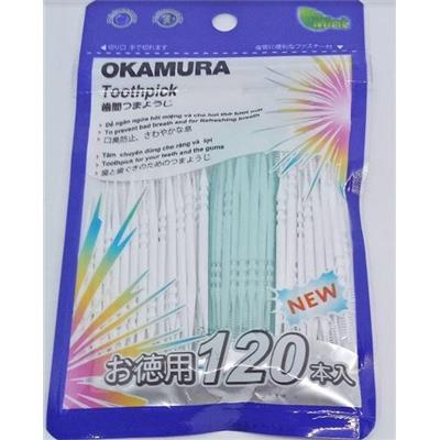 Gói 120 Cây Tăm Nhựa Okamura Nhật Bản