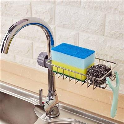 Giá Inox Gắn Vòi Nước Để Vật Dụng Rửa Chén Đa Năng
