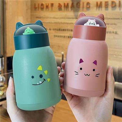 Bình Thủy Tinh Bọc Nhựa NẮP THÚ Siêu Đáng Yêu 360ml
