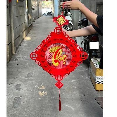 THỌ - Khánh Nhung Hình VUÔNG 3D Treo Trang Trí Tết Dài - Kt: (93 x 47) cm