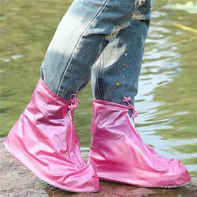 Ủng Bọc Giày Đi Mưa Đế Chống Trơn Trượt - Size M, L, XL MÀU HỒNG
