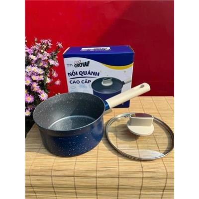 Nồi Quánh Vân Đá Chống Dính Green Cook Size 18cm GCS241-18IH Đáy Từ