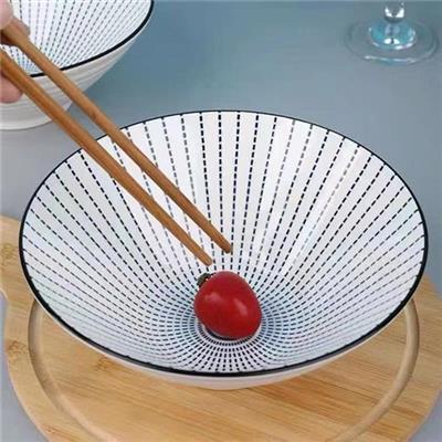 TÔ Sứ Nhật Loe Hình Nón 8 In Dùng Decor, Trang Trí Bàn Ăn, Bàn Tiệc...SỌC DƯA