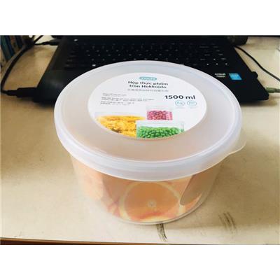 Hộp Nhựa Tròn Hokkaido Inochi 1500ml