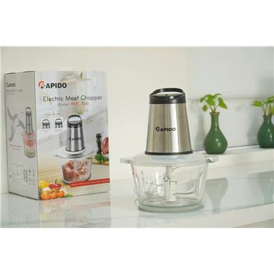 Máy Xay Thịt Đa Năng Rapido 2 Lít RMC-300 Cối Thủy Tinh