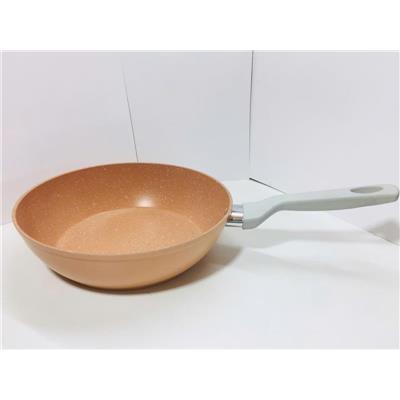 Chảo Sâu Vân Đá Chống Dính Green Cook Size 26cm GCP224-26IH Đáy Từ MÀU CAM  Chao Sau Van Da Chong Dinh Green Cook Size 26cm GCP224-26IH Day Tu MAU CAM