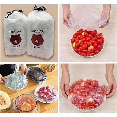 Combo 100 Màng Bọc Thực Phẩm Túi Hình Gấu