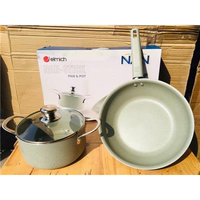 Bộ Nồi Chảo Chống Dính Elmich EDA 0911 Size 20, 26 cm
