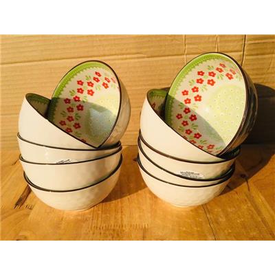 Combo 10 Chén Sứ Hoa Vân Tổ Ong