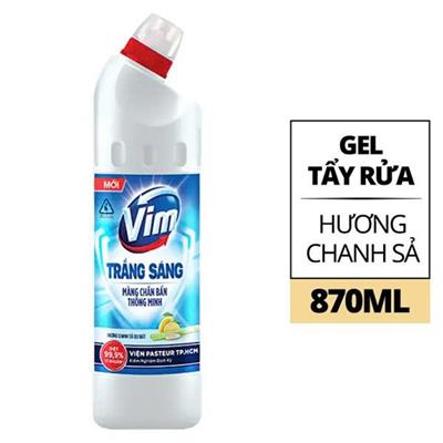 Chai Gel Tẩy Rửa Bồn Cầu Và Nhà Tắm VIM 870ml - Date Mới