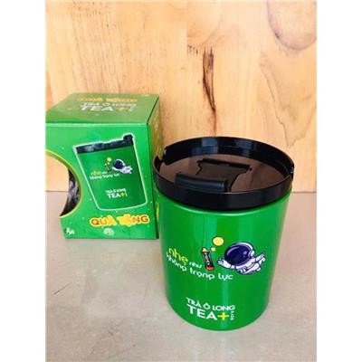 Ly Thuỷ Tinh Có Nắp Trà Ô Long 400ml