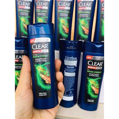 Chai Dầu Gội CLEAR MEN Sạch Gàu 70g Hương Phong Lữ & Gỗ Đàn Hương