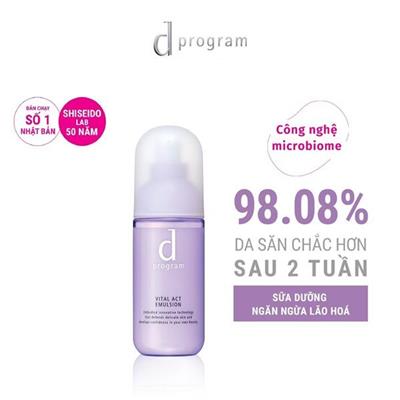 TÍM THẤP: Sữa Dưỡng D Program NGĂN NGỪA LÃO HÓA DA 100ml Vital Act Emulsion
