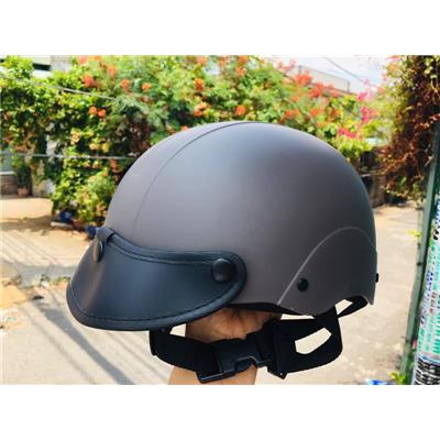 Nón Bảo Hiểm Nửa Đầu Delites ATN05 Size L - XÁM NÂU