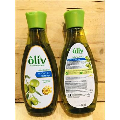 Chai SỮA TẮM ôliv Natural Nourish 250ml Dưỡng Ẩm Mềm Mịn  Chai SUA TAM oliv Natural Nourish 250ml Duong Am Mem Min