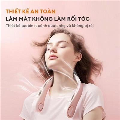 Quạt Đeo Cổ Tích Điện GAABOR FL03M-PK01A Tiện Lợi Mang Đi học, Đi Chơi, Tập GYM