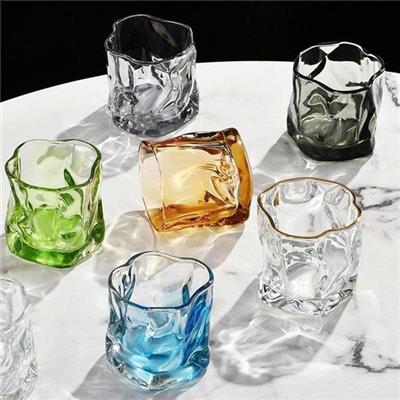 Ly Thủy Tinh Origami Decor 280ml XANH SAPPHIRE (VINAMILK)