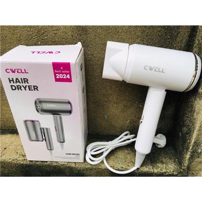 Máy Sấy Tóc Gấp Gọn CWell 1800W 2 Chiều Nóng Lạnh, 3 Chế Độ Nhiệt, Ánh Sáng Xanh - BẢN NÂNG CẤP C05HD