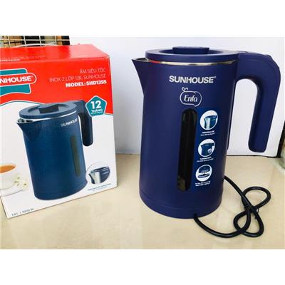 Ấm/ Bình Đun Siêu Tốc 2 Lớp SUNHOUSE 1.8 Lít SHD1355 MÀU TÍM