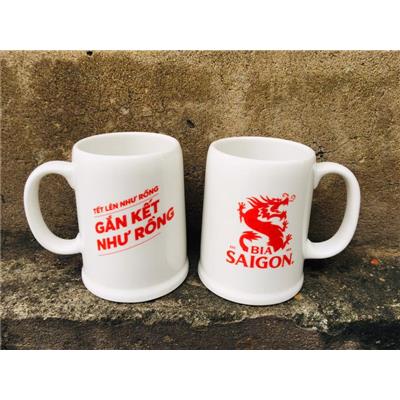 Ly Sứ Minh Long 450ml Bia Sài Gòn