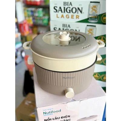 Nồi Lẩu Điện Đa Năng GREEN COOK 5 Lít GCEH245 Kèm Xửng Hấp