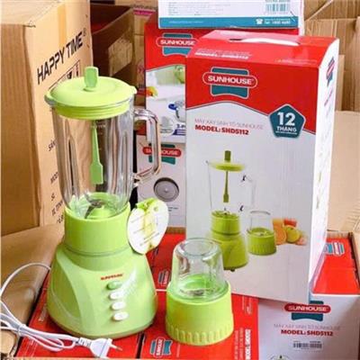 Máy Xay Sinh Tố 2 Cối Thủy Tinh Sunhouse SHD5112