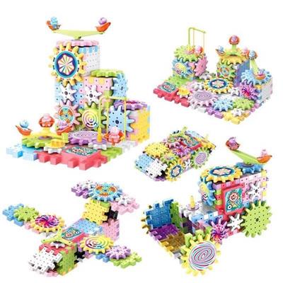 Đồ Chơi LẮP GHÉP TRỤC XOAY BÁNH RĂNG Chuyển Động 83 Chi Tiết (Similac) - Tặng Kèm Pin
