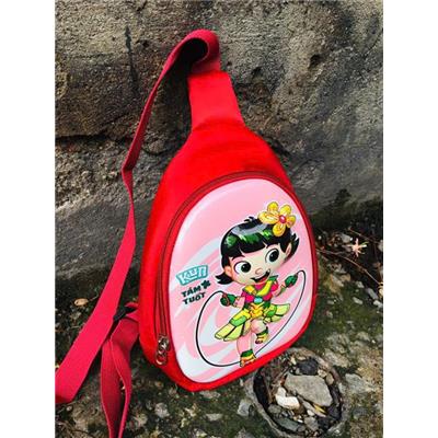 Túi Đeo Chéo KUN 3D Cho Bé Gái MÀU ĐỎ