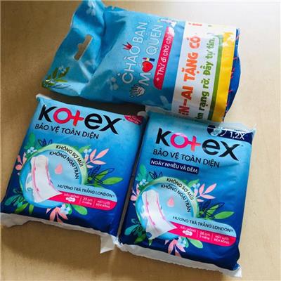 MỘT GÓI Băng Vệ Sinh Kotex BẢO VỆ TOÀN DIỆN 2 LOẠI  MOT GOI Bang Ve Sinh Kotex BAO VE TOAN DIEN 2 LOAI