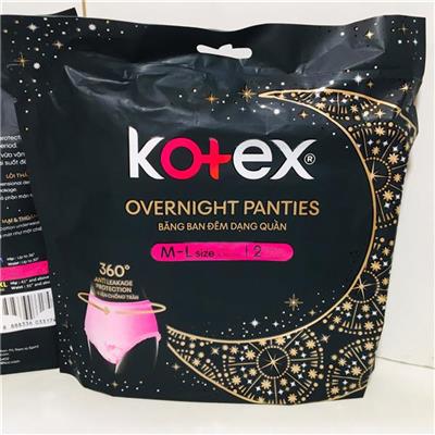 MỘT GÓI Băng Vệ Sinh Kotex DẠNG QUẦN 2 Miếng Size M-L  MOT GOI Bang Ve Sinh Kotex DANG QUAN 2 Mieng Size M-L