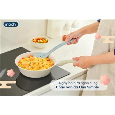 Chảo Vân Đá Sâu Lòng OMI SIMPLE INOCHI 26cm Màu Xanh Mint  Chao Van Da Sau Long OMI SIMPLE INOCHI 26cm Mau Xanh Mint