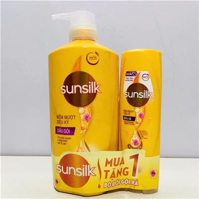 VÀNG: DẦU GỘI SUNSILK Mềm Mượt Diệu Kì 650G + Tặng Kèm Dầu Xả 140G  VANG: DAU GOI SUNSILK Mem Muot Dieu Ki 650G + Tang Kem Dau Xa 140G