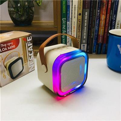 Loa Bluetooth Không Dây Mini NESCAFE Đèn Led  Loa Bluetooth Khong Day Mini NESCAFE Den Led