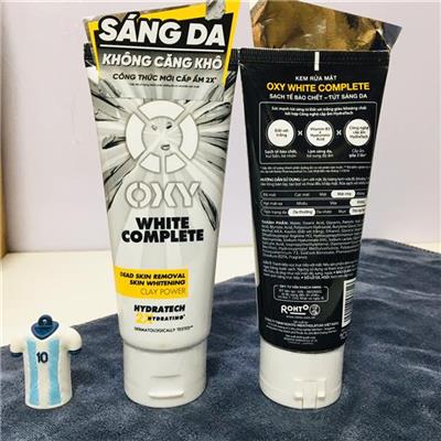 KEM RỬA MẶT CHO NAM Tút Trắng Oxy White Complete 100g  KEM RUA MAT CHO NAM Tut Trang Oxy White Complete 100g