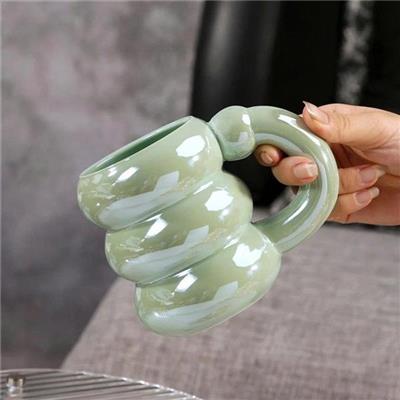 Ly Gốm Sứ BONG BÓNG NGỌC TRAI TEA + 320ml Decor Siêu Xinh