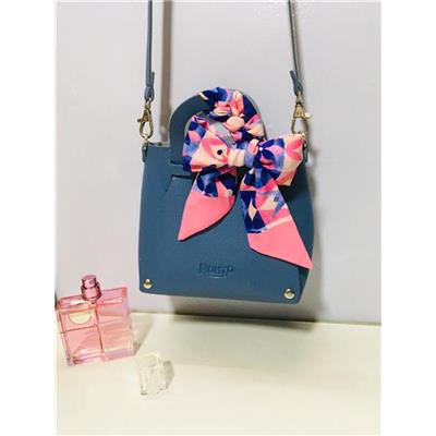 XANH DƯƠNG: Túi Điệu ROHTO Mini Thắt Nơ Thời Trang