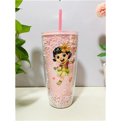 Ly BỌT BIỂN KUN MÀU HỒNG 2 Lớp Size Lớn 760ml  Ly BOT BIEN KUN MAU HONG 2 Lop Size Lon 760ml