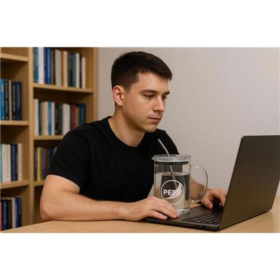 Ly Thủy Tinh Pepsi Có Quai Size LỚN 1 LÍT  Ly Thuy Tinh Pepsi Co Quai Size LON 1 LIT