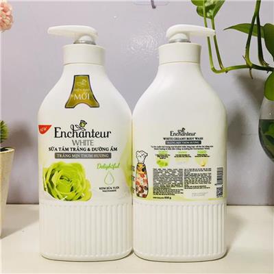 TRẮNG MỊN THƠM HƯƠNG: Sữa Tắm Nước Hoa Dưỡng Da Delightful Enchanteur 650Gr  TRANG MIN THOM HUONG: Sua Tam Nuoc Hoa Duong Da Delightful Enchanteur 650Gr