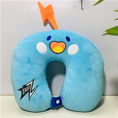 Gối Đỡ Cổ Du Lịch ENERZ Có Nút Bấm MÀU XANH  Goi Do Co Du Lich ENERZ Co Nut Bam MAU XANH