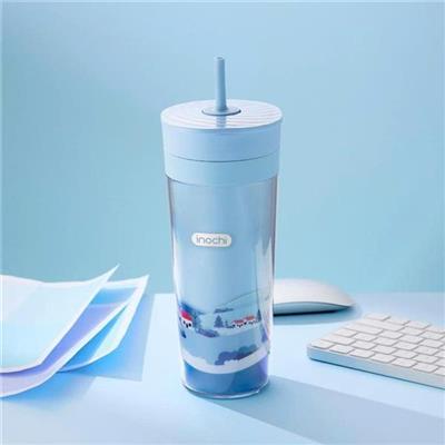 XANH: LY VINAMILK INOCHI Chiba Flex Nhựa 2 Lớp Size Lớn 650ml