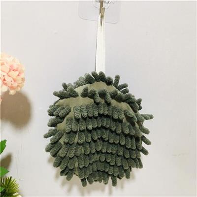 XÁM: Bông Lau Tay San Hô Tròn Có Dây Treo