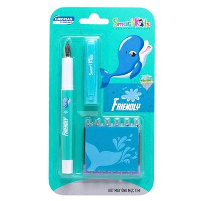 Bút Máy Smart Kids SK-CFP004 Kèm 6 Ống MỰC TÍM