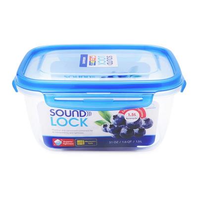 Hộp Nhựa Chữ Nhật Sound Lock Lock&Lock 1.5 Lít LEP552