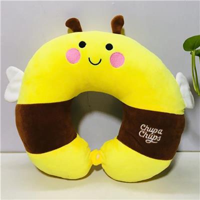 Gối Đỡ Cổ Du Lịch Chupa Chups Có Nút Bấm MÀU VÀNG
