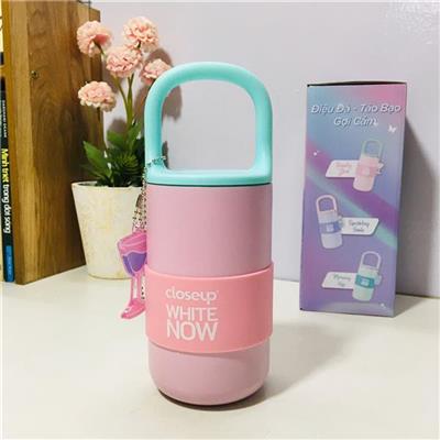 BÌNH Giữ Nhiệt CLOSE UP 400ml Có Quai Xách - MÀU HỒNG