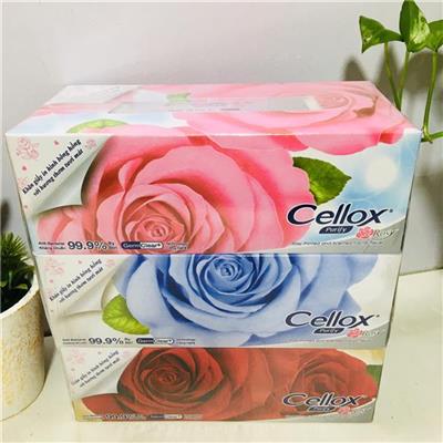 Lốc 3 Hộp Khăn Giấy Lụa CELLOX 150 Tờ x 2 Lớp (x 3 Hộp)
